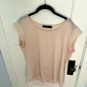 The Limited pale pink/nude sheath shirt